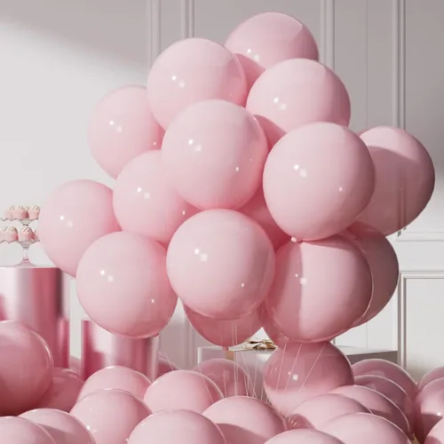 Vista 14 de AULE Globos metálicos negros de 12 pulgadas, 50 globos de látex negros, helio cromado, globo grueso brillante, decoración perfecta para fiesta