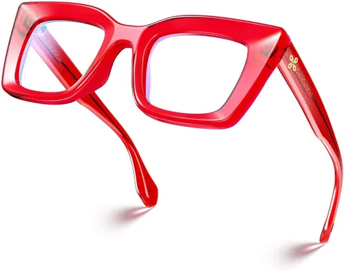 Vista 14 de VISOONE Cat Eye Blue Light Blocking Glasses TR90 Anti-glare Women Calida