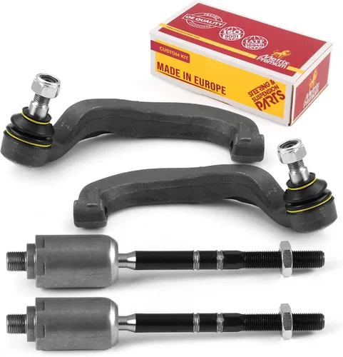 Vista 93 de Metrix Premium Chassis Parts - Kit de 4 piezas de extremos de barra de acoplamiento frontal exterior e interior compatible con Nissan Pathfinder