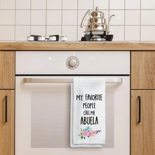 Vista 3 de Toallas de cocina Tzhim para regalos de abuela, toallas de mano para el día de la madre de las abuelas, regalos para abuelas, toallas de cocina y té