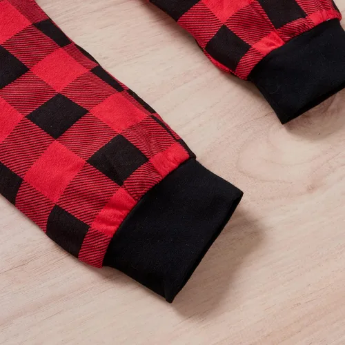 Vista 7 de CMJYYHKY My Frist Christmas Baby Plaid Clothes Cute Infant One Piece Romper Antlers Christma Toddler Outfits