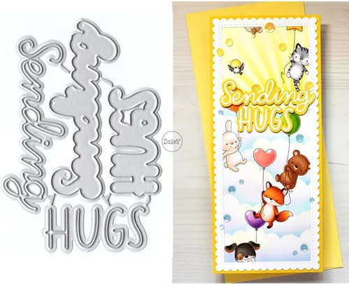 Vista 10 de DzIxY Nice Blessing Word - Troqueles de corte de metal para hacer tarjetas, troquelados, troquelados, plantillas de máquina de álbumes de recortes