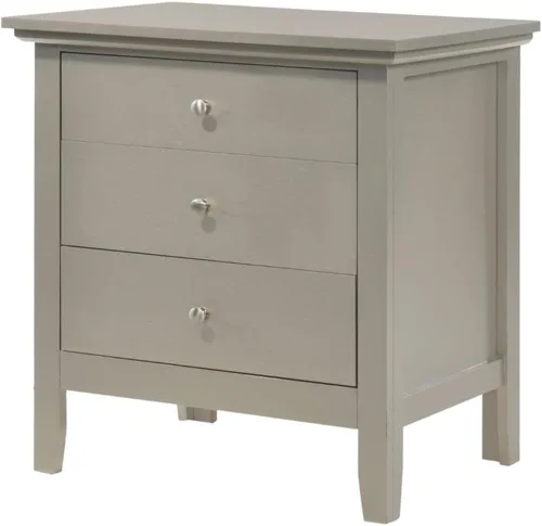 Vista 14 de Glory Furniture Mesita de noche Hammond con 3 cajones en color beige