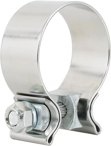 Vista 10 de Abrazadera de banda de escape de 1.75" de acero inoxidable T304, abrazaderas de escape estrechas de 1-3/4 pulgadas, abrazaderas de solapamiento