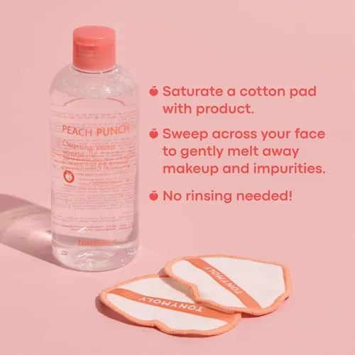 Vista 2 de TONYMOLY Agua limpiadora Peach Punch, 12 oz