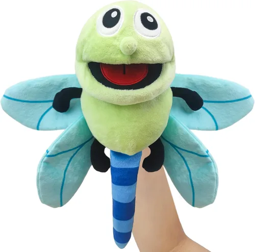 Vista 11 de Marioneta de Mano de Peluche Realista de 13", Marionetas de Animales Insectos para Niños Marioneta de Mano de Animal de Peluche Insecto con Boca