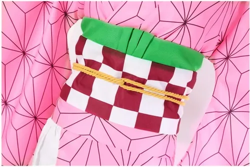 Vista 4 de Conjunto de disfraz de anime para cosplay con capa y kimono