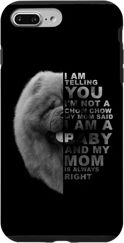 Vista 12 de Funda para iPhone 12 mini My Mom Said I am a Baby Chow Dog Mommy Mother Day