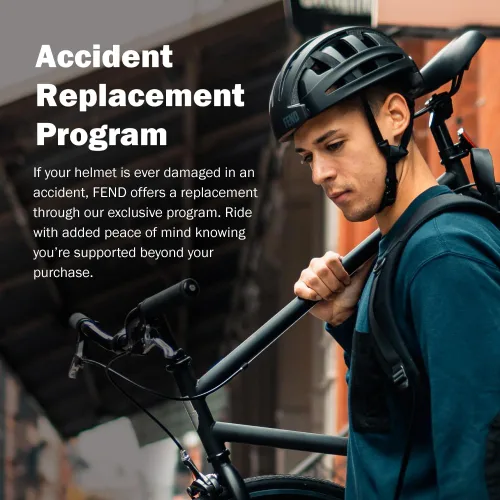 Vista 5 de FEND One Foldable Bike Helmet – Patented Smart-Fold 50% Compact Design, Award-Winning Safety CPSC/EN1078 Certified, for Adults, Commuters, E-Bikes