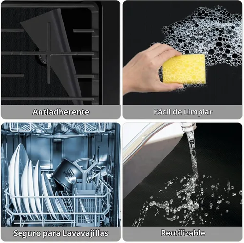 Vista 5 de 3 cubiertas superiores de estufa para quemadores de gas + 2 rellenos de silicona de 21 pulgadas, cubiertas reutilizables para huecos de estufa