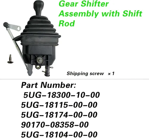 Vista 8 de Conjunto de palanca de cambios con varilla de cambio compatible con Yamaha Rhino UTV 450 660 700 (2004-2013) 5UG-18300-10-00