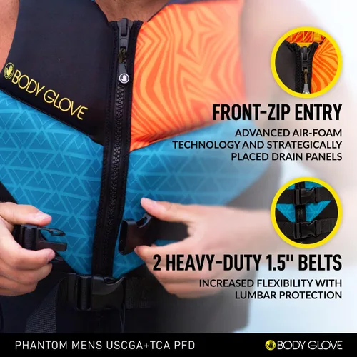 Vista 9 de Body Glove Chaqueta salvavidas Phantom USCGA PFD para hombre