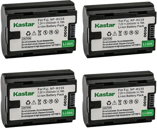 Vista 6 de Kastar Paquete de 1 batería de repuesto para Fujifilm NP-W235 NPW235 Batería recargable de iones de litio, cargador Fujifilm BC-W235 BCW235, cámara