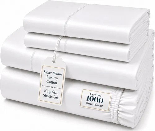 Vista 33 de CHATEAU HOME COLLECTION Juego de sábanas tamaño individual, sábanas de 1000 hilos tamaño individual de algodón, sábanas individuales de bolsillo 01
