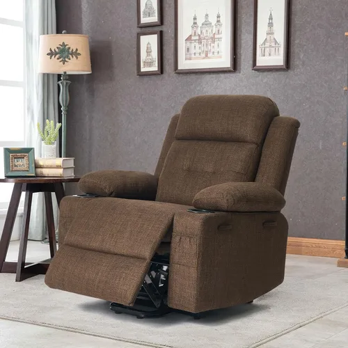 Vista 9 de Polar Aurora Silla elevadora eléctrica para ancianos, silla reclinable eléctrica con masaje térmico y vibratorio, silla de sala de estar
