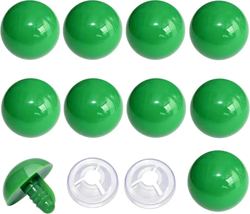 Vista 12 de Thalinfayi - 60 ojos de seguridad y arandelas seguras para ganchillo Amigurumi - Ojos de seguridad de plástico grandes negros de 0.94 pulgadas, ojos