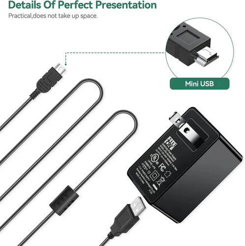 Vista 2 de Adaptador de 5 V + mini cable USB de repuesto para escáner FOXWELL NT301 NT201 NT510 NT604 NT624 NT630 OBD2 escáner de diagnóstico herramienta