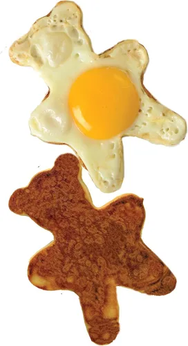 Vista 8 de Norpro Anillos redondos antiadherentes para huevos de panqueques, juego de 2, negro