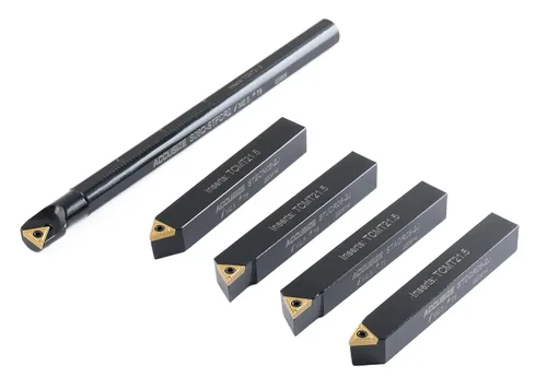 Vista 4 de Accusize Industrial Tools Mini herramienta de torneado indexable taladrado, 1/2 pulgada Tamaño del vástago de 1/2 pulgada, utiliza insertos