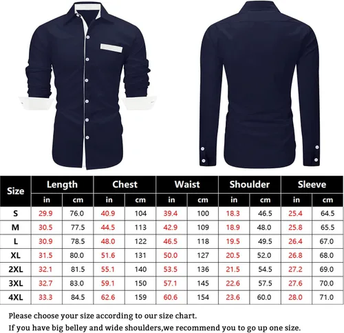 Vista 5 de Ranberone Camisa de vestir casual de algodón de manga corta para hombre cuello en contraste y botones