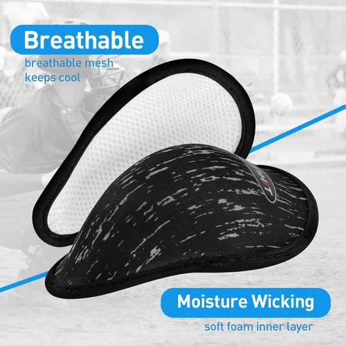 Vista 5 de Runhit Calzoncillos de compresión para niños con copa de béisbol para niños, con copa atlética protectora suave