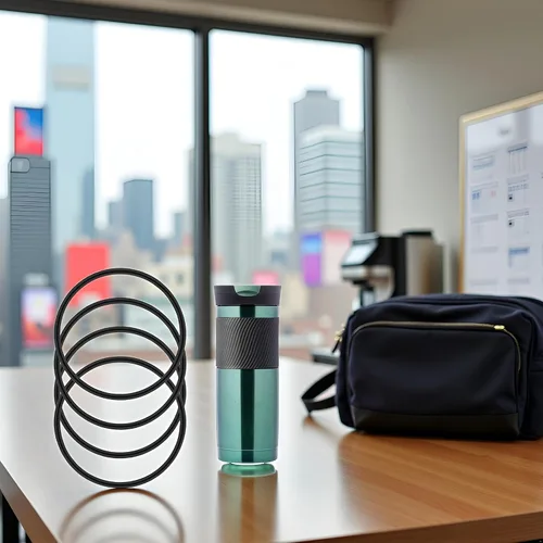Vista 6 de Jowxsx 4 juntas de repuesto negras para taza de viaje Contigo Snapseal Byron de 16 y 20 onzas, sello de tapa de silicona a prueba de fugas para vaso