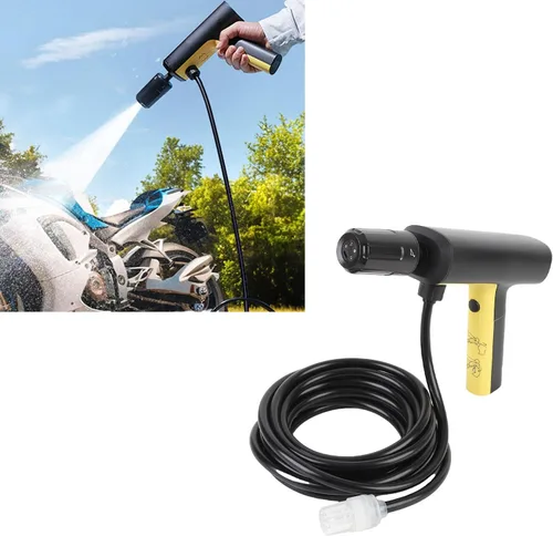 Vista 2 de Cordless Pressure Washer, Portable Power Washer, Electric Power Cleaner with 5-in-1 Nozzle & 3 Gears, Ideal for Car, Garden & Home with 18000mah Li