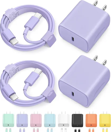 Vista 19 de Cargador de carga rápida USB C de 3 pies para iPhone 17, 16, 15, carga rápida, paquete de 2 unidades para iPhone 17/17 Plus/17 Pro/17 Pro Max/iPhone
