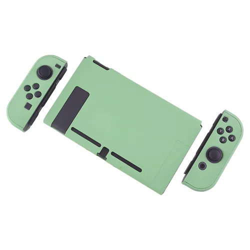 Vista 8 de eXtremeRate PlayVital Back Cover for Nintendo Switch Console, NS Joycon Handheld Controller Separable Protector Hard Shell, Customized Dockable