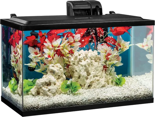 Vista 2 de Tetra Acuario, 10 Galones, Kit Completo de Tanque de Peces Tropicales con Iluminación LED para Peces de Agua Dulce