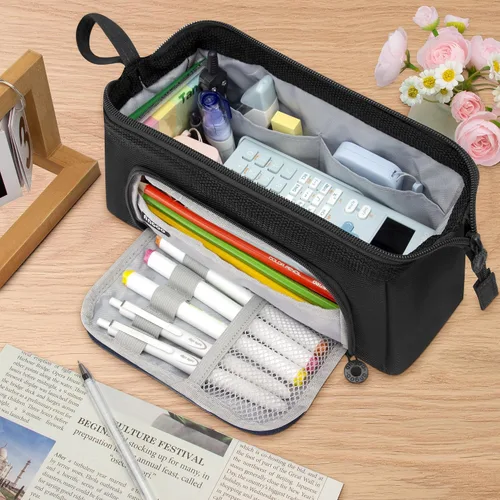 Vista 6 de Estuche Para Lápices de Gran Capacidad Estuche Grande Para Lápices Estética Especial Bolsa Escolar Para Bolígrafos Para Niñas Adolescentes