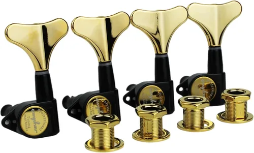 Vista 22 de Guyker Afinadores de Bajo para Guitarra (2R + 2L) - Clavijas de afinación con relación 1:17, cabezal sellado, reemplazo de máquina de afinación