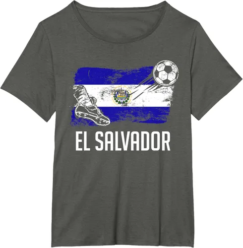 Vista 82 de Camiseta salvadoreña con bandera de fútbol salvadoreño