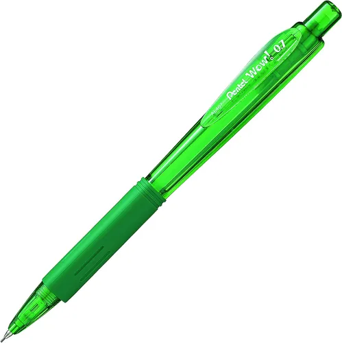 Vista 3 de Wow! Pentel AL407D - Portaminas de 0.028 in con barril verde, caja de 12