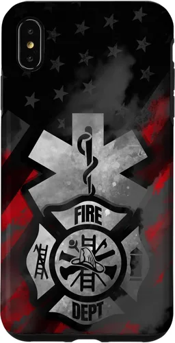 Vista 11 de EMT EMS Firefighter Red Smoke Line USA American Flag Case for iPhone 17