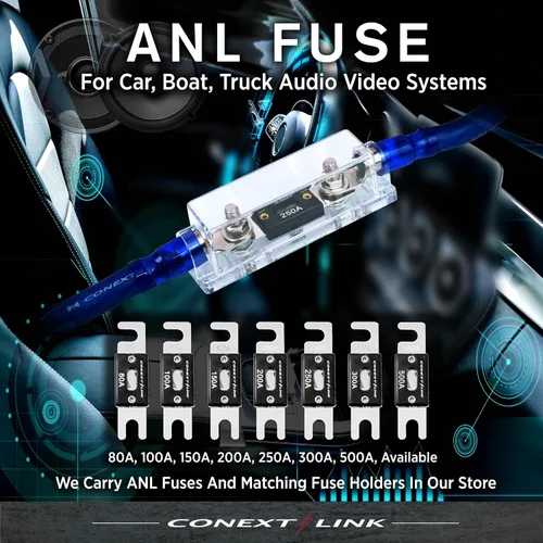 Vista 7 de ANL80-5 80 A Amp ANL Fusible de hoja niquelado paquete de 5