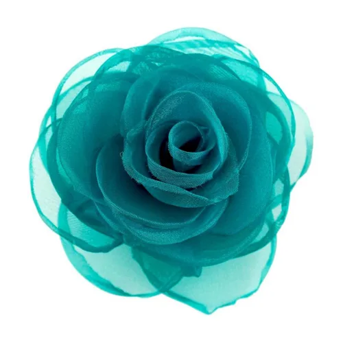 Vista 65 de adorables broches de rosas, clip para el cabello de flores de seda para mujer [joyas], sin metal, Rojo, XOTW05C4