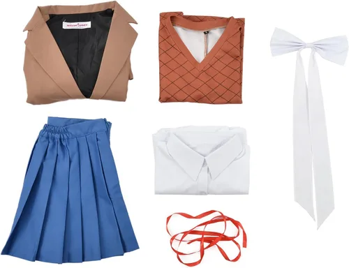 Vista 7 de miccostumes Uniforme escolar de anime para mujer, disfraz de cosplay