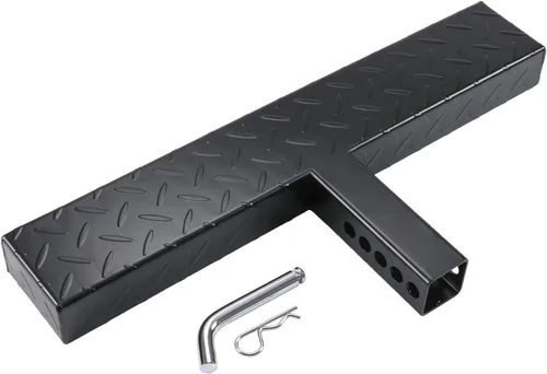 Vista 8 de DICMIC Protector de parachoques de remolque antideslizante y óxido para la mayoría de automóviles, SUV, camionetas, con receptor de 2 pulgadas