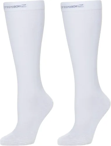 Vista 15 de CompressionZ 30-40 mmHg Knee High Compression Socks, Men & Women Argyle Negro: Paquete de 2