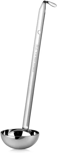 Vista 15 de meekoo 1 Pieza Cucharón de Acero Inoxidable para Sopa con Mango Cucharón con Borde Vertedor para Cocina Cocinando Sopa Salsa (1 oz)