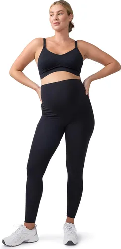 Vista 11 de Ingrid & Isabel Leggings activos de maternidad para todos los días Leggings de maternidad elásticos de apoyo y sobre el vientre Negro