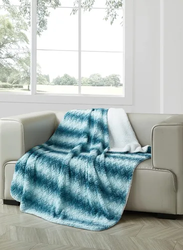 Vista 6 de Regal Comfort Manta Sherpa de piel sintética, 50 x 70 pulgadas, suave y afelpada, cálida y mullida, manta de forro polar de terciopelo