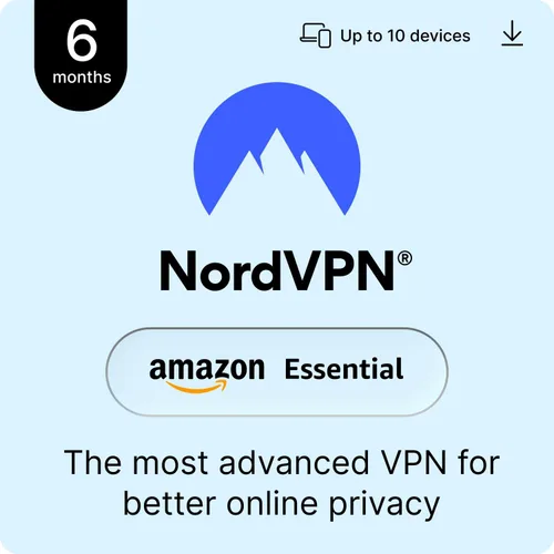 Vista 12 de NordVPN Plus, 10 Devices, 1-Year, VPN & Password Manager Software Bundle, Digital Code