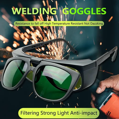Vista 5 de IPL - Gafas de seguridad con láser abatible, protección UV 400, para infrarrojos, luz roja