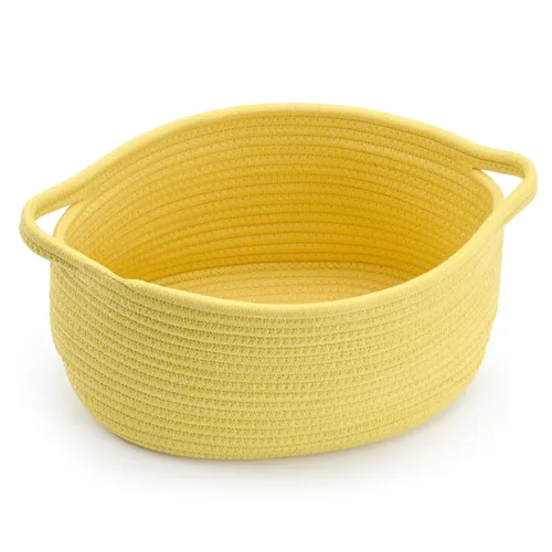 Vista 10 de Happyiren Linda Cesta Tejida para Regalo – Cesta de Regalo Vacía Beige para Guardería, Regalos de Fiesta de Bebé, Cumpleaños, Boda, Cestas Boo