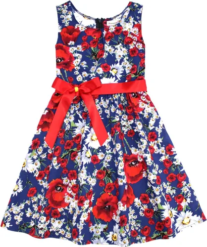 Vista 251 de Vestido de verano para niña, de algodón, con diseño floral