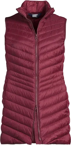 Vista 5 de Lands' End Chaleco ultraligero plegable para mujer