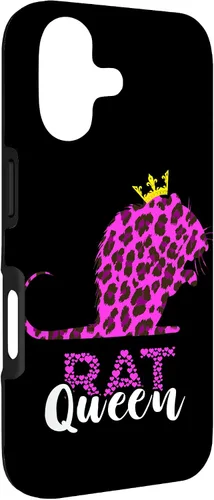 Vista 3 de Rat Queen Crown Leopard Mouse Rat Lover Rodent Rat Owner Case for iPhone 17