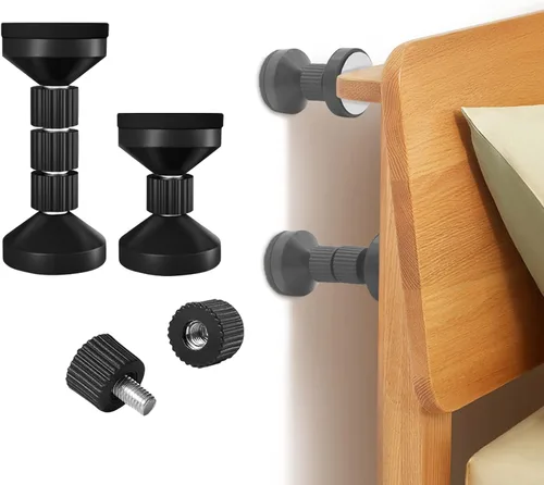 Vista 8 de dadop Marco de cama ajustable roscado, herramienta antivibraciones para cama, topes de cabecero, cabeceros de noche que evitan que se aflojen